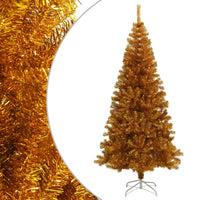 Albero di Natale Artificiale con Supporto Oro 210 cm PET 321011