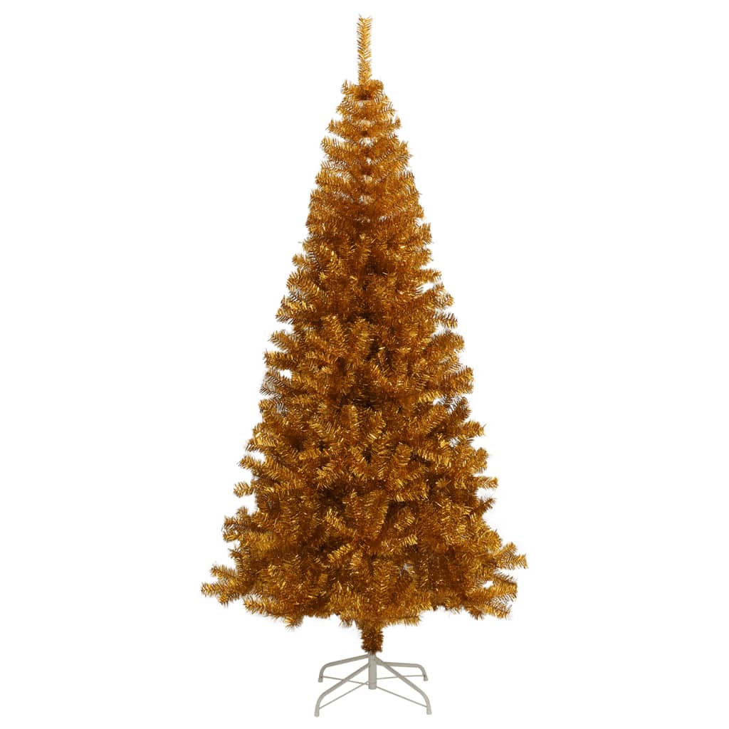 Albero di Natale Artificiale con Supporto Oro 210 cm PET 321011