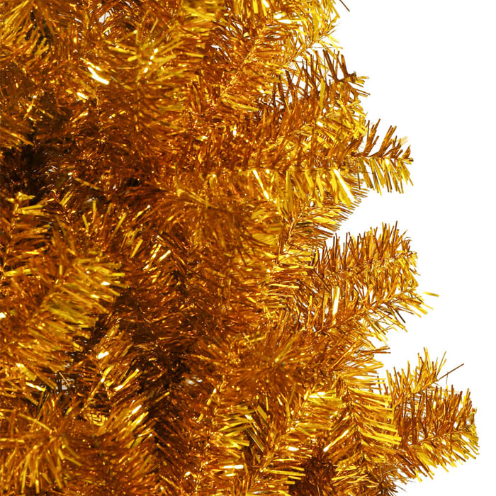 Albero di Natale Artificiale con Supporto Oro 210 cm PET 321011