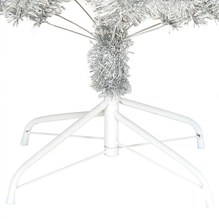 Albero di Natale Artificiale con Supporto Argento 180 cm PET 321013