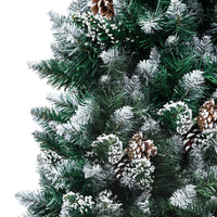 Albero di Natale Artificiale con Pigne e Neve Bianca 180 cm 321016