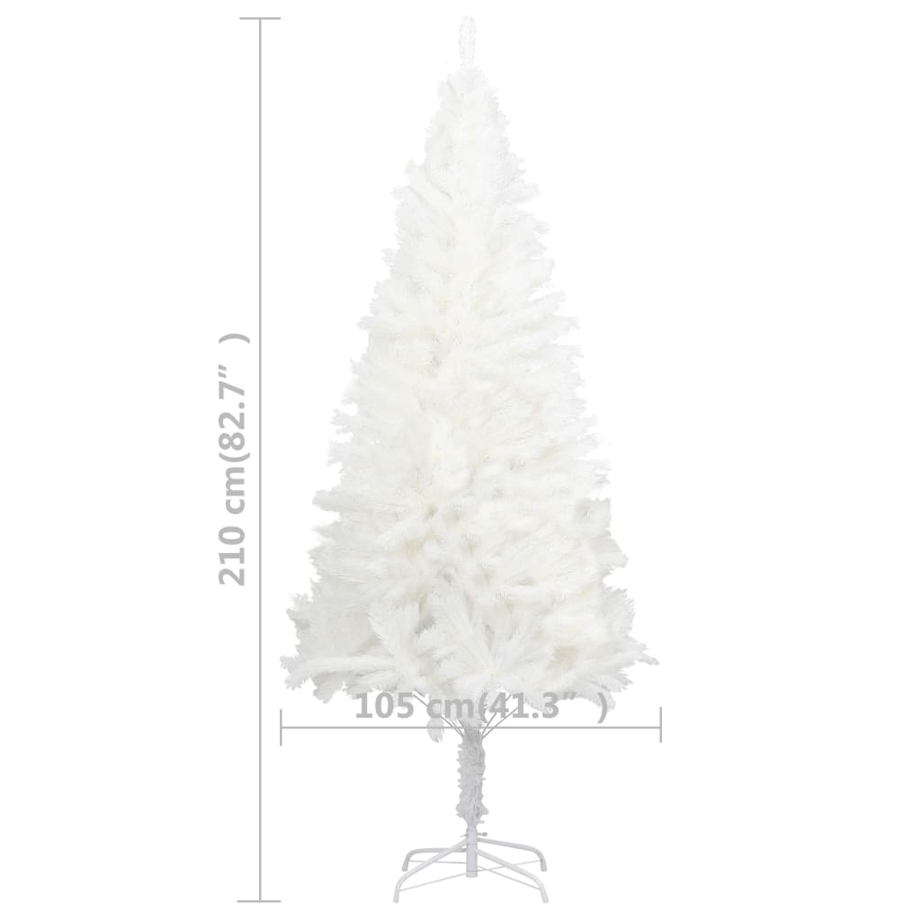 Albero di Natale Artificiale con Aghi Realistici Bianco 120 cm cod 11381