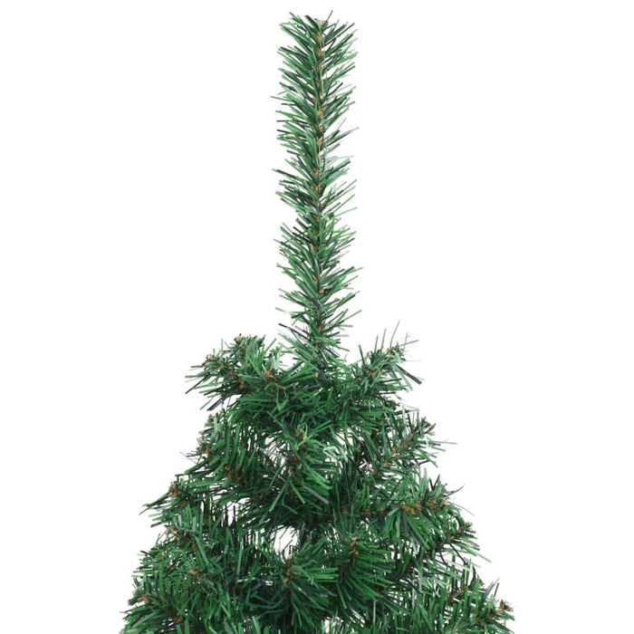 Albero di Natale Artificiale a Metà Supporto Verde 150 cm PVC cod mxl 5507