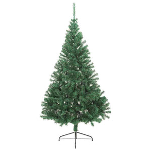 Albero di Natale Artificiale Metà con Supporto Verde 180 cm PVC 321032