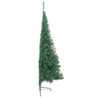 Albero di Natale Artificiale Metà con Supporto Verde 180 cm PVC cod mxl 6596