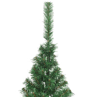 Albero di Natale Artificiale Metà con Supporto Verde 180 cm PVC cod mxl 6596