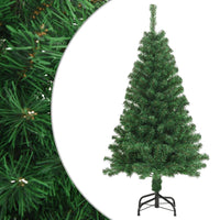 Albero di Natale Artificiale con Rami Folti Verde 150 cm PVC