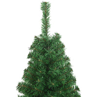 Albero di Natale Artificiale con Rami Folti Verde 150 cm PVC