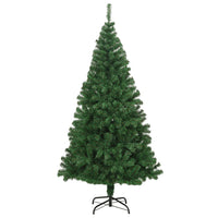 Albero di Natale Artificiale con Rami Folti Verde 240 cm PVC 321037