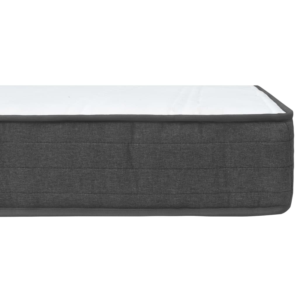 Letto a Molle Grigio Scuro in Tessuto 140x200 cm 3054708