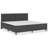 Letto a Molle Grigio Scuro in Tessuto 200x200 cm 3054711