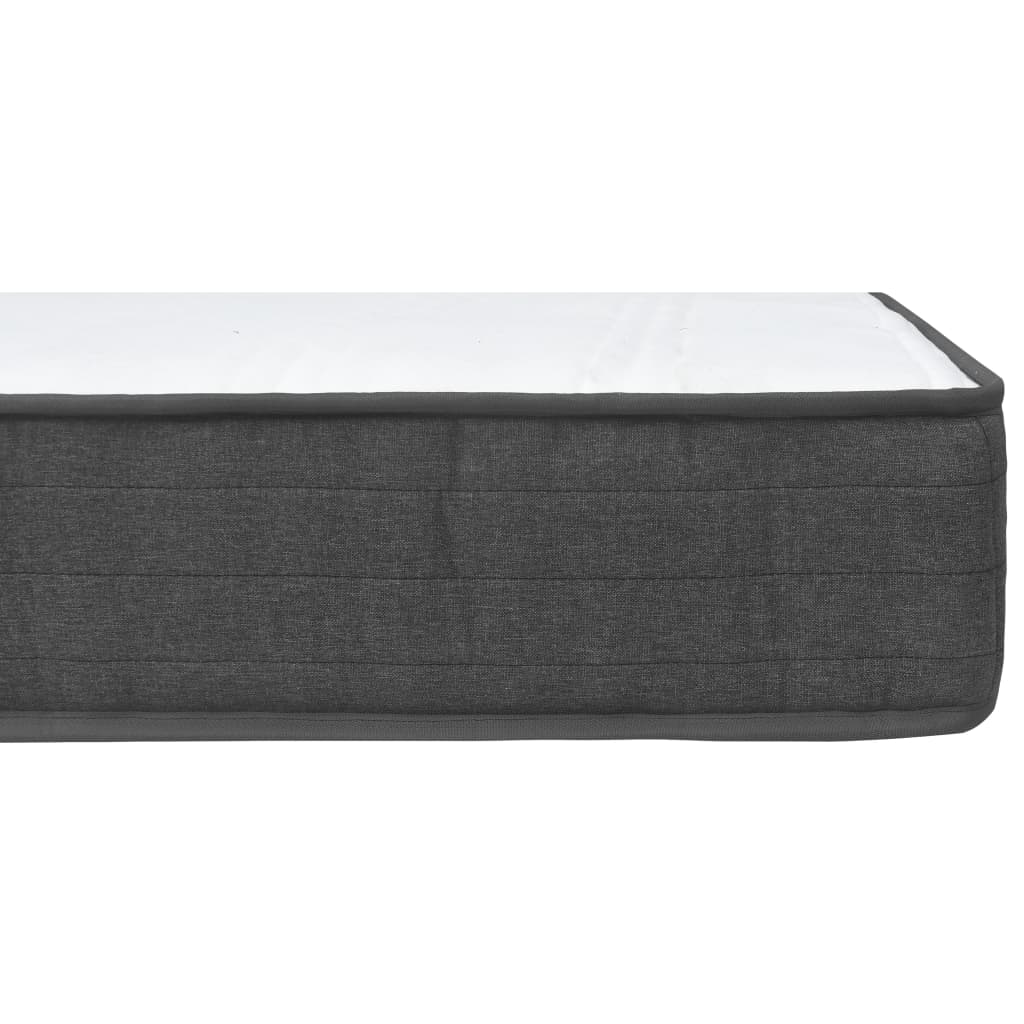 Letto a Molle Grigio Scuro in Tessuto 200x200 cm 3054715