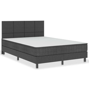 Letto a Molle Grigio Scuro in Tessuto 140x200 cm 3054716