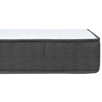 Letto a Molle Grigio Scuro in Tessuto 200x200 cm 3054719