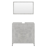 Set Mobili da Bagno Grigio Cemento in Truciolato cod mxl 53609