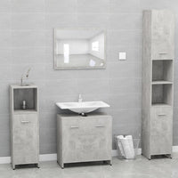 Set Mobili da Bagno Grigio Cemento in Truciolato cod mxl 53609