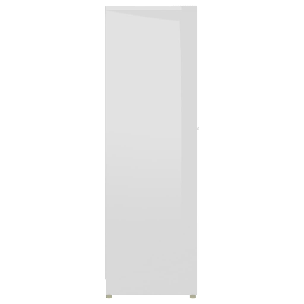 Armadio da Bagno Bianco Lucido 30x30x95 cm in Truciolato cod mxl 31400