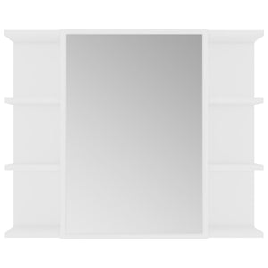 Armadio da Bagno Bianco 80x20,5x64 cm in Legno Multistrato 802606