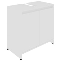 Armadio da Bagno Bianco 60x33x61 cm in Truciolato cod mxl 11875