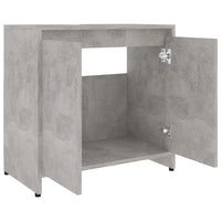 Armadio da Bagno Grigio Cemento 60x33x61 cm in Truciolato cod mxl 52105