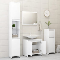 Set Mobili da Bagno Bianco in Legno Multistrato cod mxl 9988