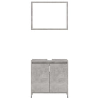 Set Mobili da Bagno Grigio Cemento in Truciolato cod mxl 9537