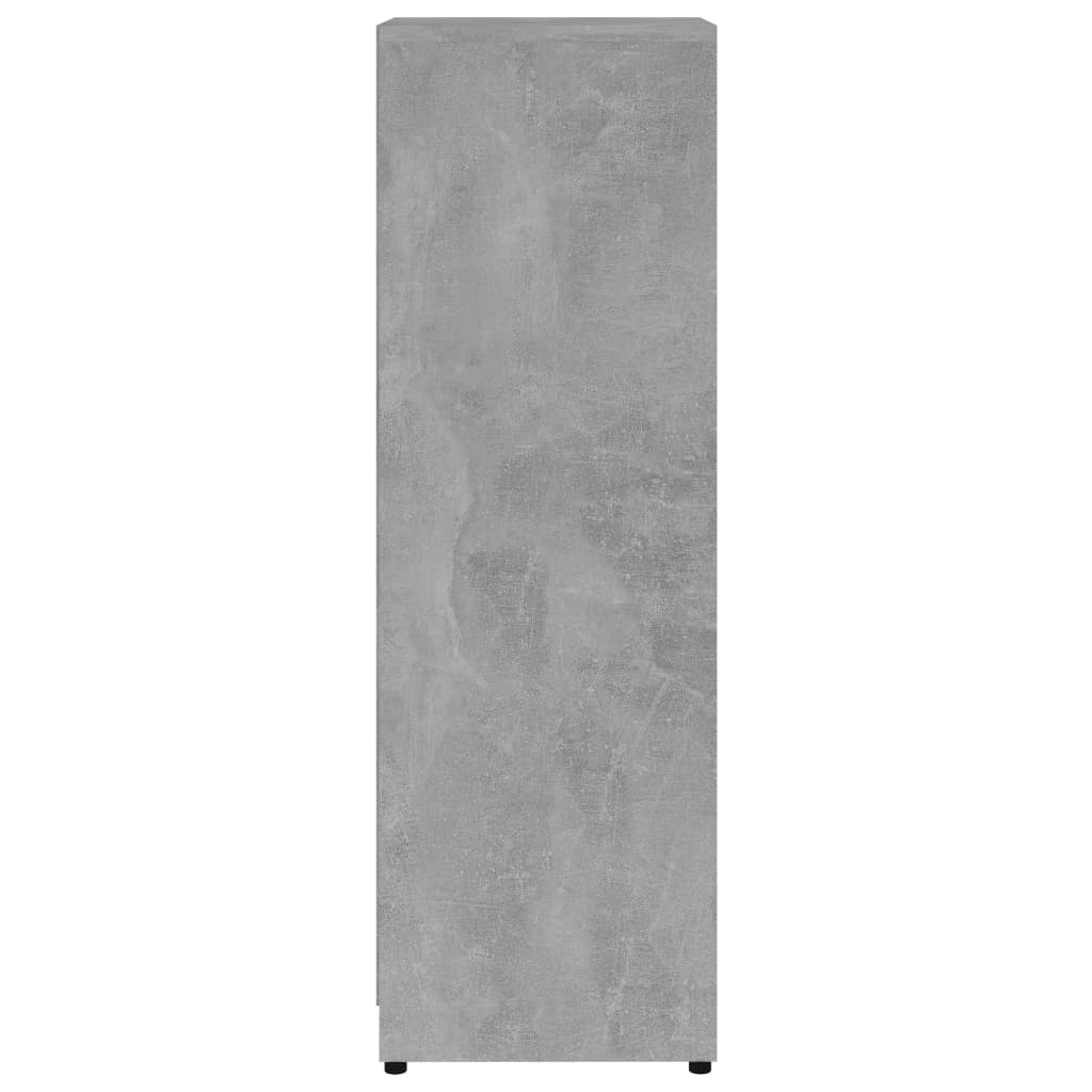 Mobile da Bagno Grigio Cemento 30x30x95 cm in Legno Multistrato 802664