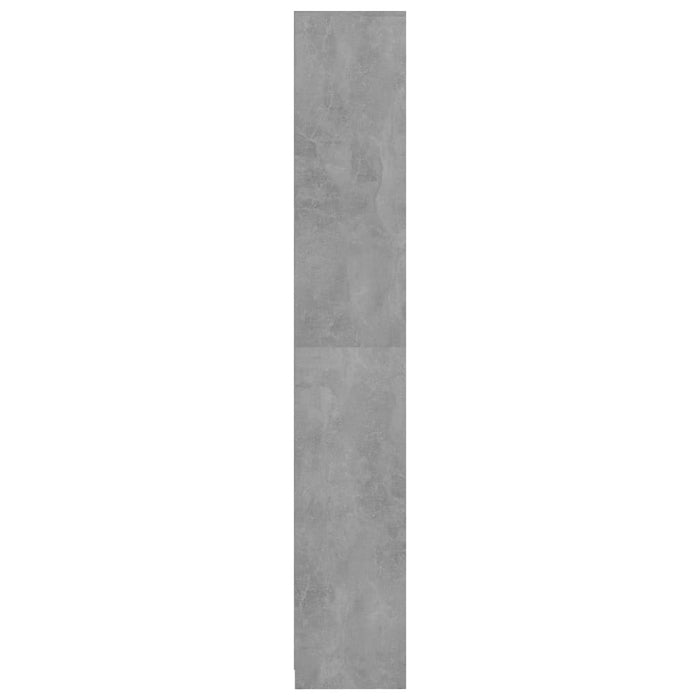 Armadio da Bagno Grigio Cemento 30x30x183,5 cm in Truciolato