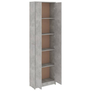 Armadio per Ingresso Grigio Cemento 55x25x189 cm in Truciolato 802853