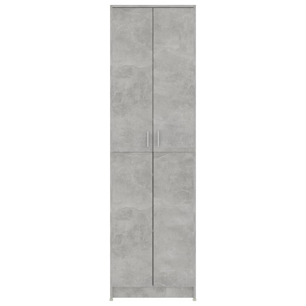 Armadio per Ingresso Grigio Cemento 55x25x189 cm in Truciolato 802853