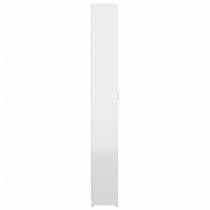 Armadio Corridoio Bianco Lucido 55x25x189 cm Legno Multistrato 802855