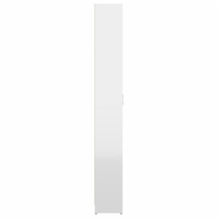 Armadio per Ingresso Bianco Lucido 55x25x189 cm in Truciolato 802855