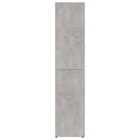 Scarpiera Grigio Cemento 80x39x178 cm in Truciolato