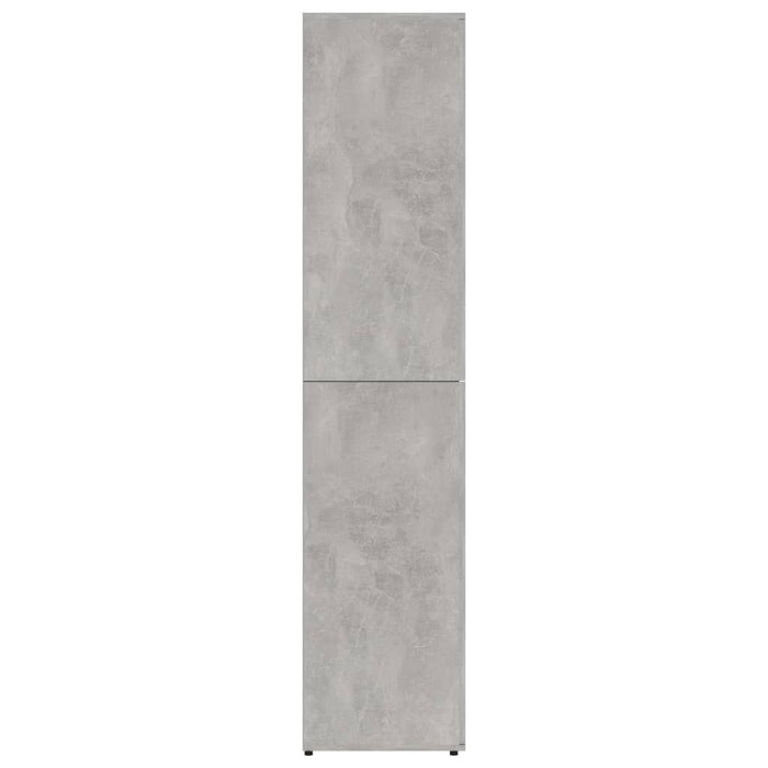 Scarpiera Grigio Cemento 80x39x178 cm in Truciolato