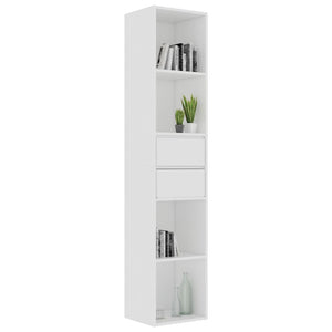 Libreria Bianca 36x30x171 cm in Legno Multistrato