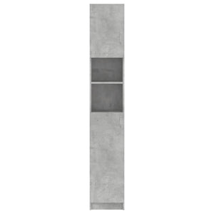 Armadio da Bagno Grigio Cemento 32x25,5x190 cm in Truciolato cod mxl 13472