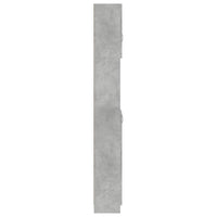 Armadio da Bagno Grigio Cemento 32x25,5x190 cm in Truciolato cod mxl 13472