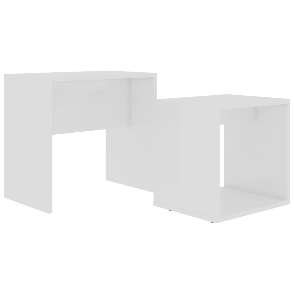 Tavolino da Salotto Bianco 48x30x45 cm in Legno Multistrato 802885