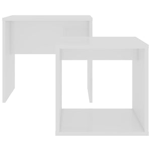 Tavolino da Salotto Bianco 48x30x45 cm in Legno Multistrato 802885