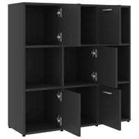 Libreria Grigia 90x30x90 cm in Legno Multistrato 802932