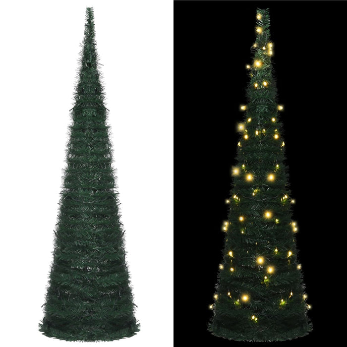 Albero di Natale Artificiale Pop-up Stringa a LED Verde 150 cm cod mxl 23910