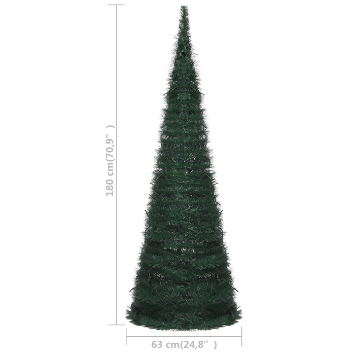 Albero di Natale Artificiale Pop-up Stringa a LED Verde 180 cm 321524