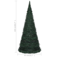 Albero di Natale Artificiale Pop-up Stringa a LED Verde 210cm cod mxl 17201