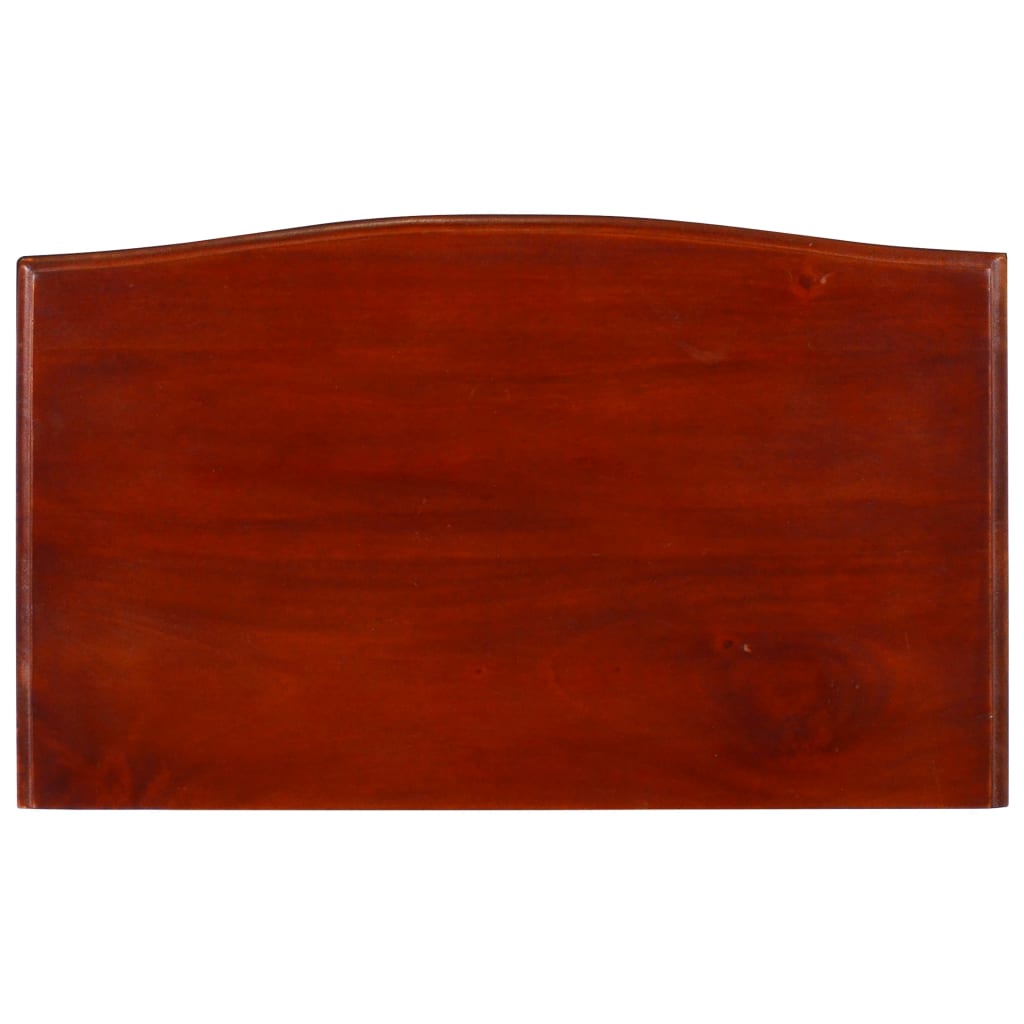 Tavolo Consolle Classico Marrone 50x30x75 cm Massello di Mogano 288877