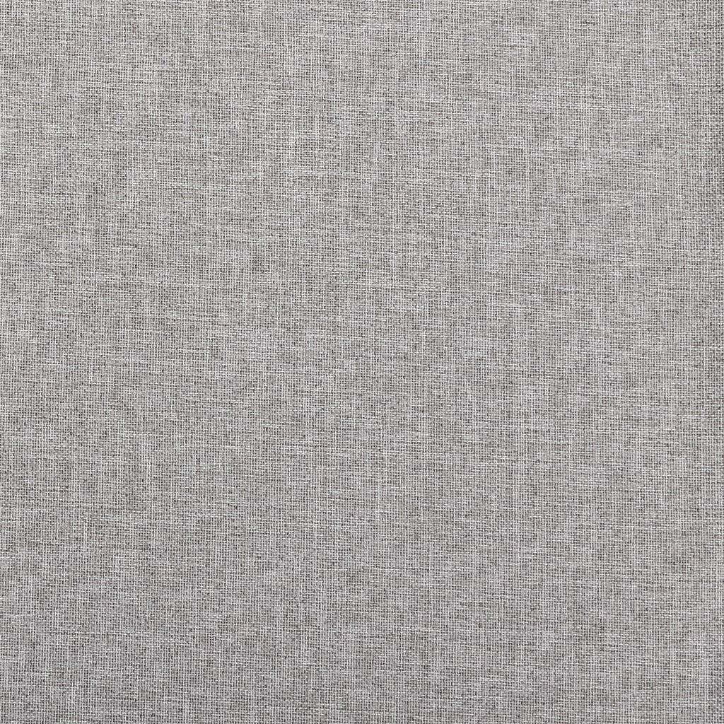 Tende Oscuranti Effetto Lino con Occhielli 2pz 140x175cm Grigio 321168