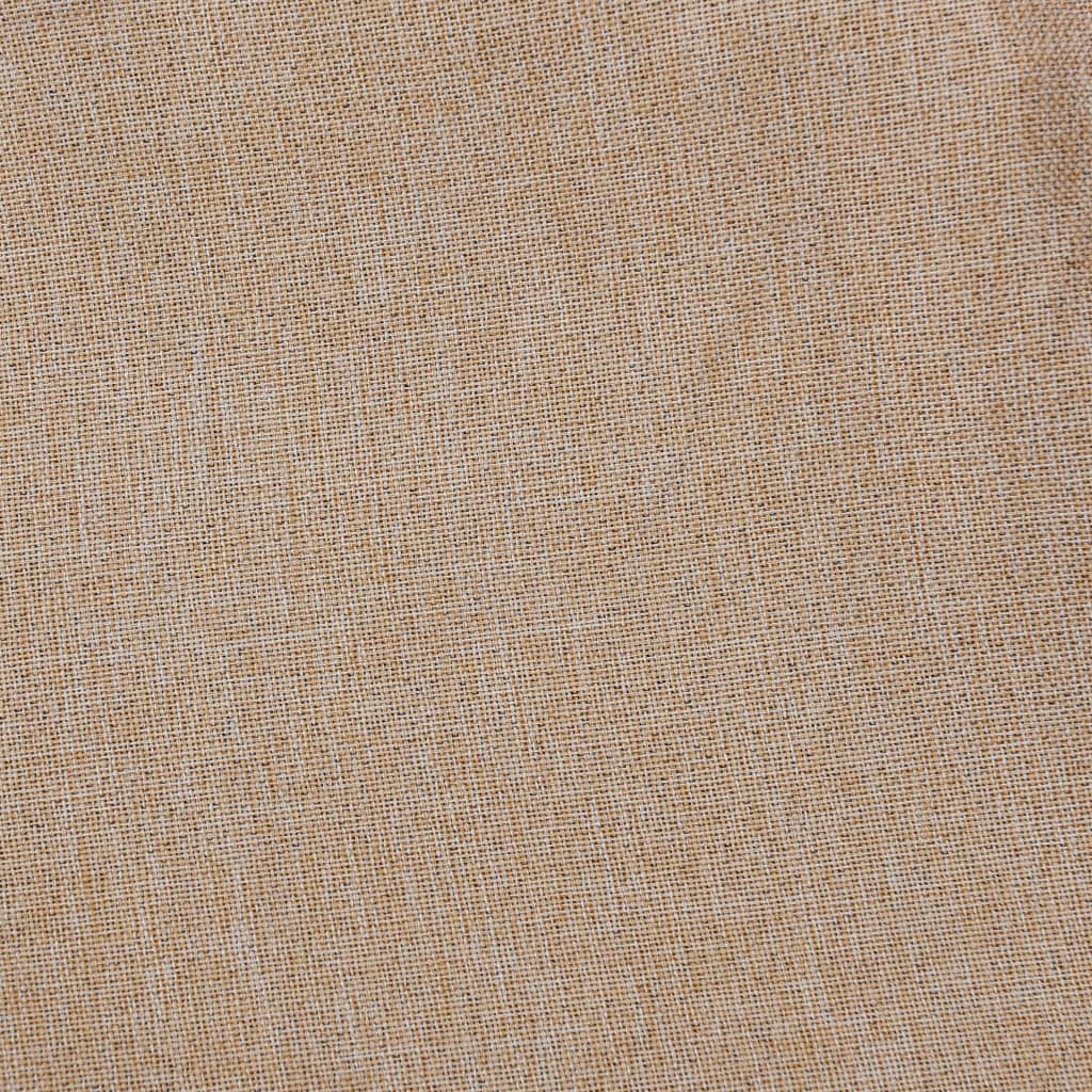 Tende Oscuranti con Ganci Effetto Lino 2 pz Beige 140x175 cm cod mxl 54856