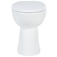 WC Sospeso con Design Senza Bordi 7 cm Più Alto Ceramica Bianca 145779