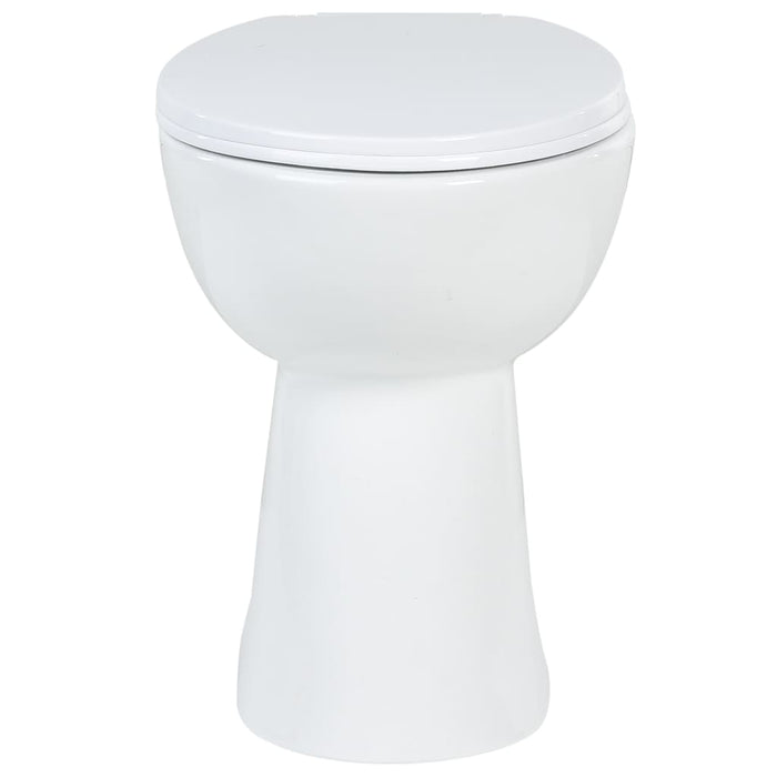 WC Sospeso con Design Senza Bordi 7 cm Più Alto Ceramica Bianca 145779