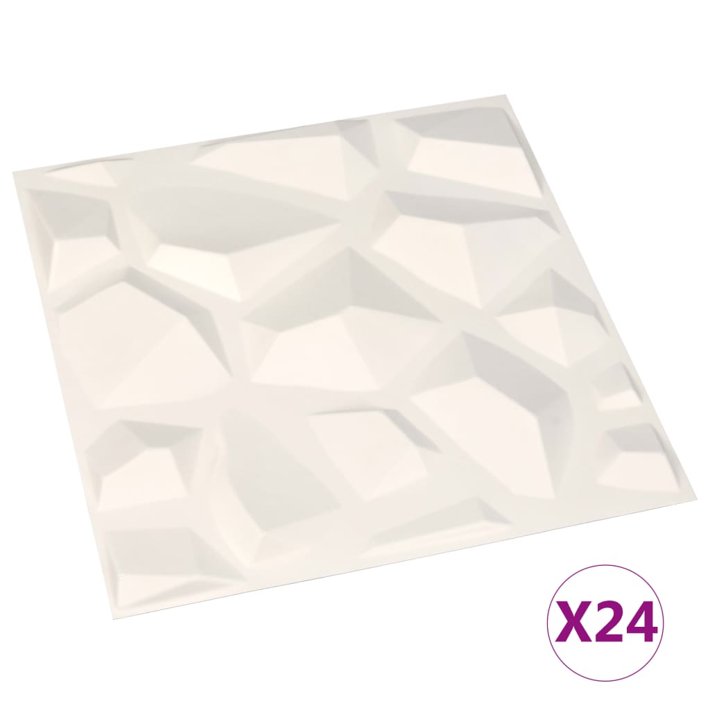 Pannelli a Parete 3D 24 pz 0,5x0,5 m 6 m² cod mxl 16990