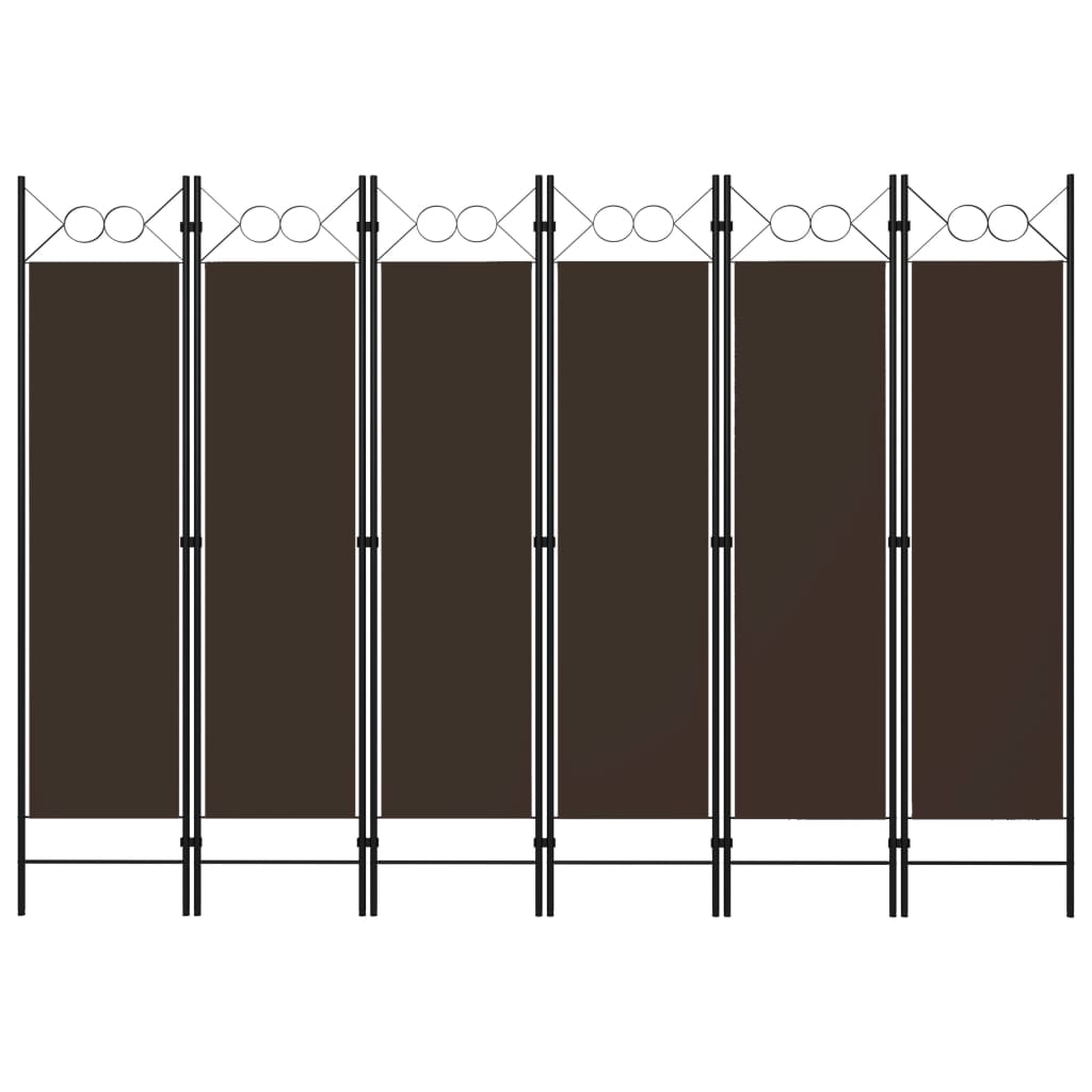 Paravento a 6 Pannelli Marrone 240x180 cm cod mxl 76943